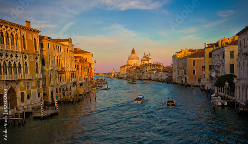 canal view in venice from a bridge  © frabimbo