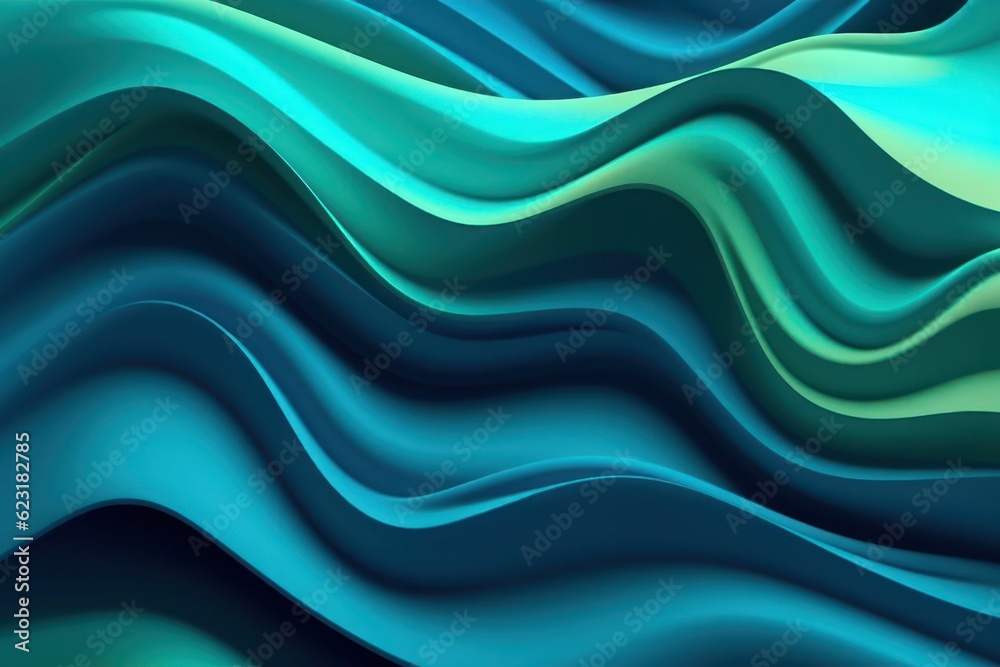Fototapeta premium Abstract background of blue silk fabric