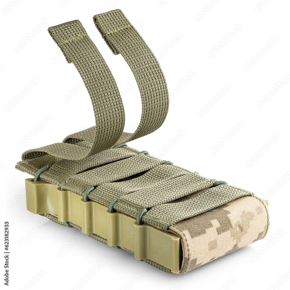 Pochette De Stockage MOLLE Pour Munitions BB Ou Speedloader - Nylon 1000D, Fermeture Bouton, Noir