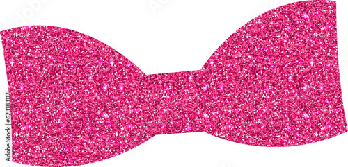 Pink bow holiday design decoration.
