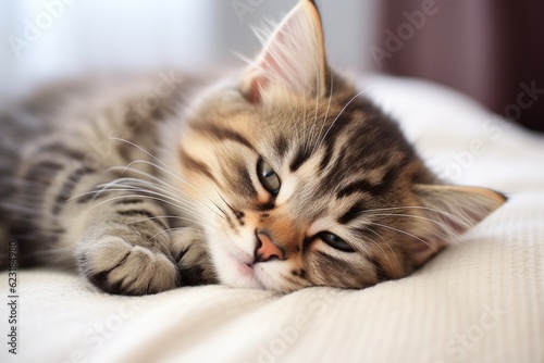 Cute Adorable Cat generative AI. © Ecleposs