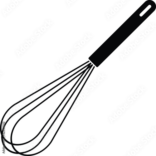 Balloon whisk for mixing and whisking flat vector icon for cooking apps and websites