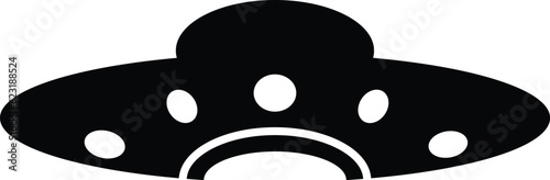 Flying saucer icon. UFO icon. spaceship or alien spacecraft. also known as alien ship, space shuttle, flying disk.