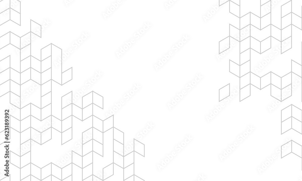 Abstract white lines square background. Modern concept with minimalist composition. Element texture for cover design, book design, poster, backdrop, flyer, website backgrounds or advertising. Vector