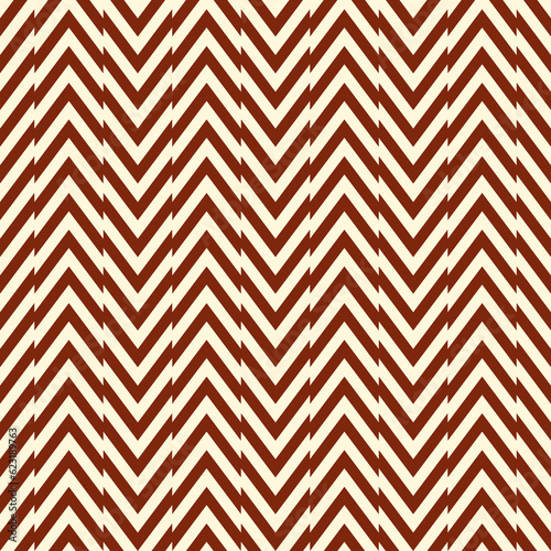 Zigzag lines. Jagged stripes. Seamless surface pattern design with triangular waves ornament. Repeated chevrons wallpaper. Herringbone motif. Digital paper for page fills, web designing, textile print