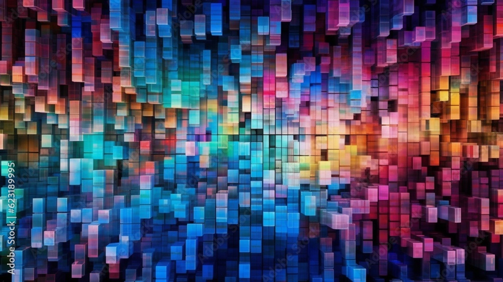Abstract colorful background representing , Generative AI.