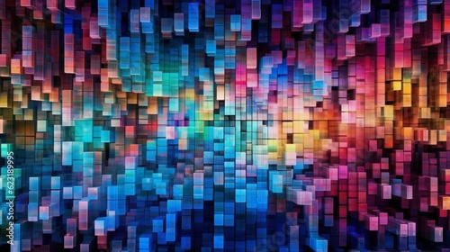 Abstract colorful background representing   Generative AI.