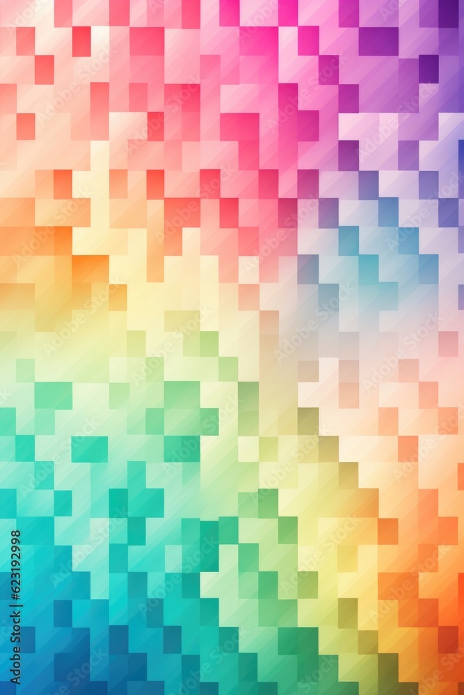 Abstract Pixel Mosaic: Mesmerizing Generative AI Pattern in Vibrant Blues Abstract Pixel Mosaic: Mesmerizing Generative AI Pattern in Vibrant Blues