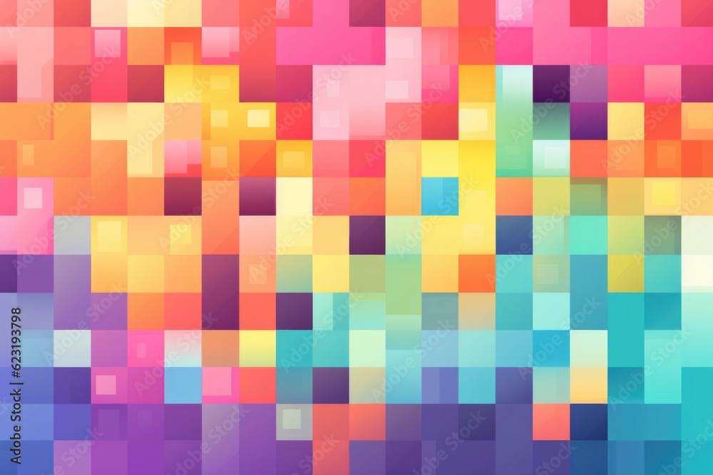 Mosaic Marvel: Mesmerizing Generative AI Pixel Pattern Unveiled