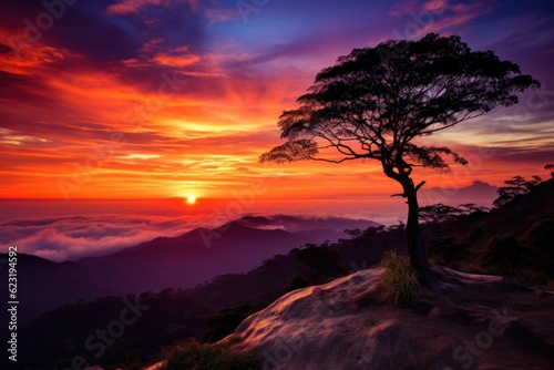 Golden Horizons: Sunset in the Natural Beauty of Colombia, LATAM Generative AI © Ecleposs