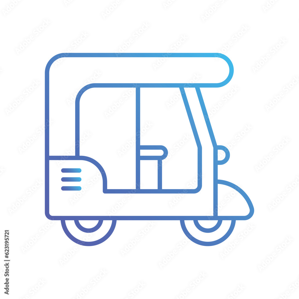 Auto Rickshaw icon, Vector Stock illustration. Auto Rickshaw icon, Vector Stock illustration.