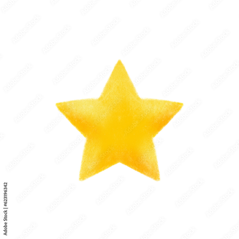 3D cute yellow star cartoon hand drawn. Concept of Star icon or logo. Star shape or symbol art. Achievement, luxury and winner decoration. Yellow bright star clip art drawing graphic. 3D cute yellow star cartoon hand drawn. Concept of Star icon or logo. Star shape or symbol art. Achievement, luxury and winner decoration. Yellow bright star clip art drawing graphic.