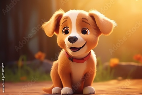 A Cute Adorable Puppy Dog Generative AI