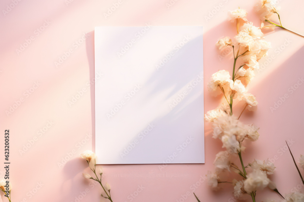 artistic frame canvas mock up in a curated whimsical studio setting with natural light and shadows in an artsy floral setting - ai generative art artistic frame canvas mock up in a curated whimsical studio setting with natural light and shadows in an artsy floral setting - ai generative art