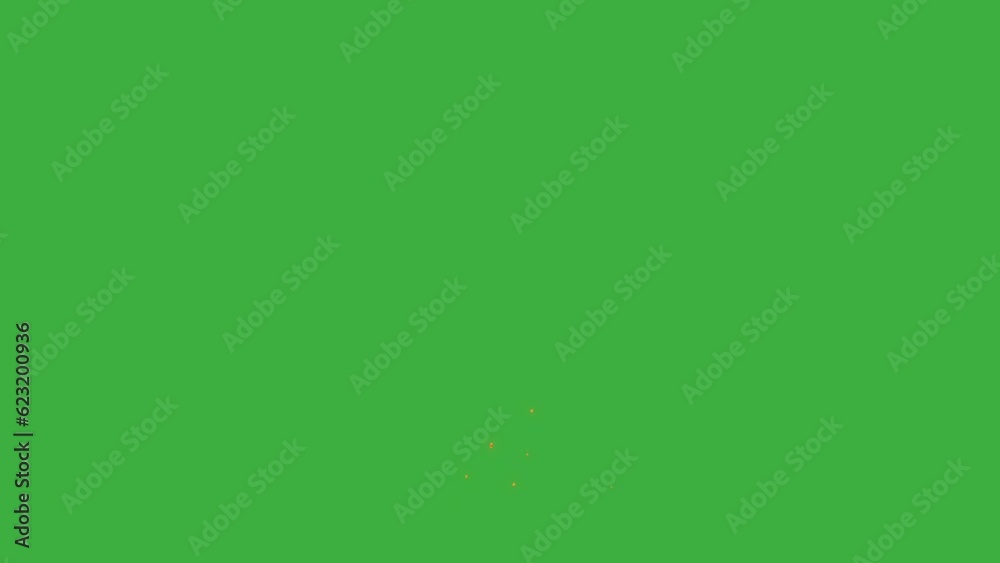 Animation loop video fire element on green screen background Animation loop video fire element on green screen background