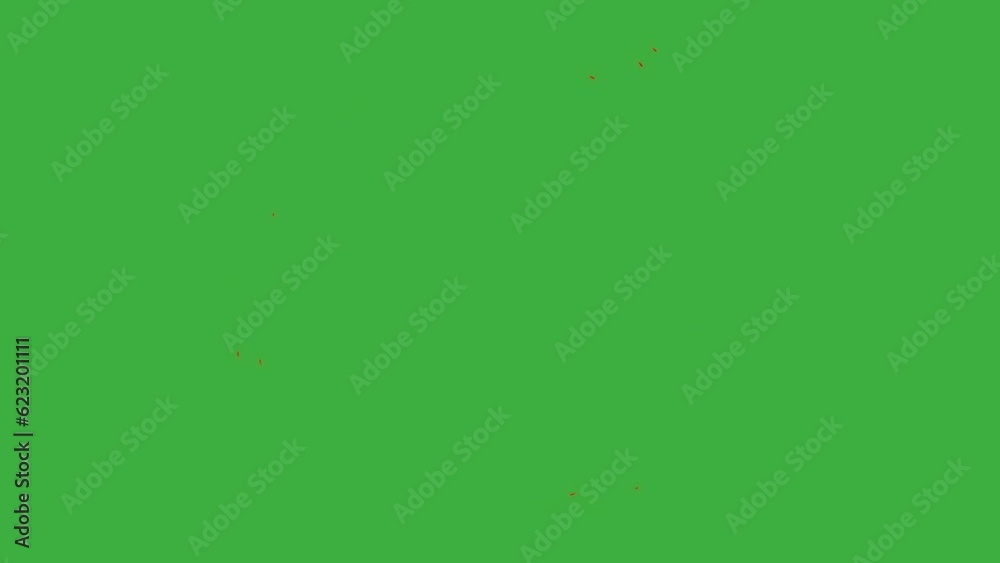 Animation loop video fire element on green screen background Animation loop video fire element on green screen background