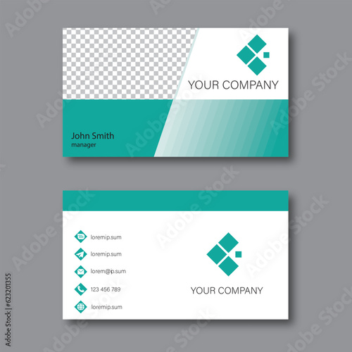 business card template. double sided business card