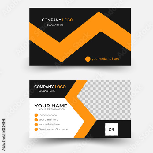 Corporate Business card Desing, Colorful business card elements desing. Futuristic business card design.Modern Business Card Creative and Clean Business Card 