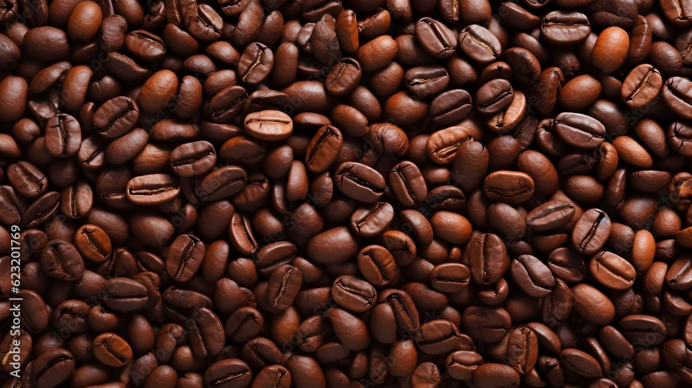 Fototapeta premium coffee beans texture background