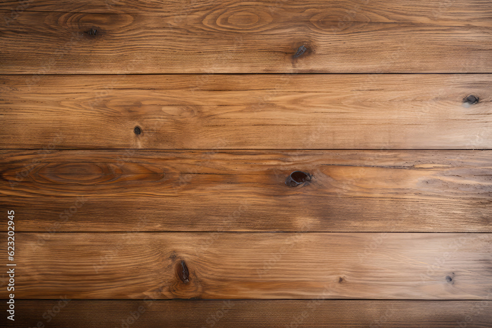 Wooden Table Surface On White Background. Generative AI Wooden Table Surface On White Background. Generative AI