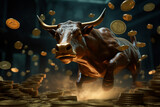 Bullrun an der Börse, finanzielle Freiheit, ki generiert