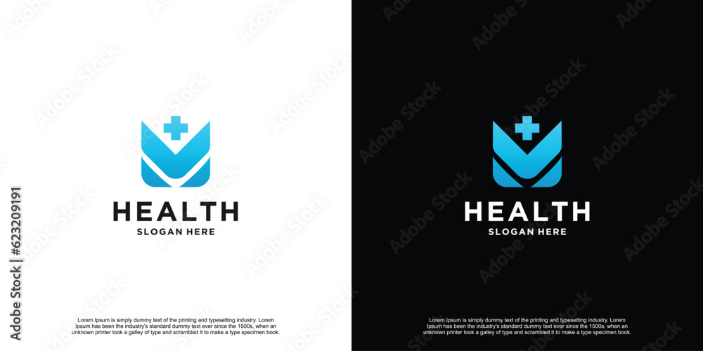 Premium Free Modern Health Logo Design Premium Free Modern Health Logo Design
