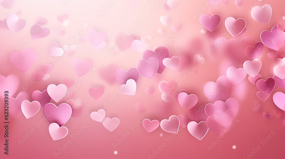 Pink hearts background, festive valentine background Pink hearts background, festive valentine background