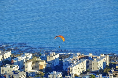beautiful view of Sea Point, a town close to the ocean in Cape Town, South Africa