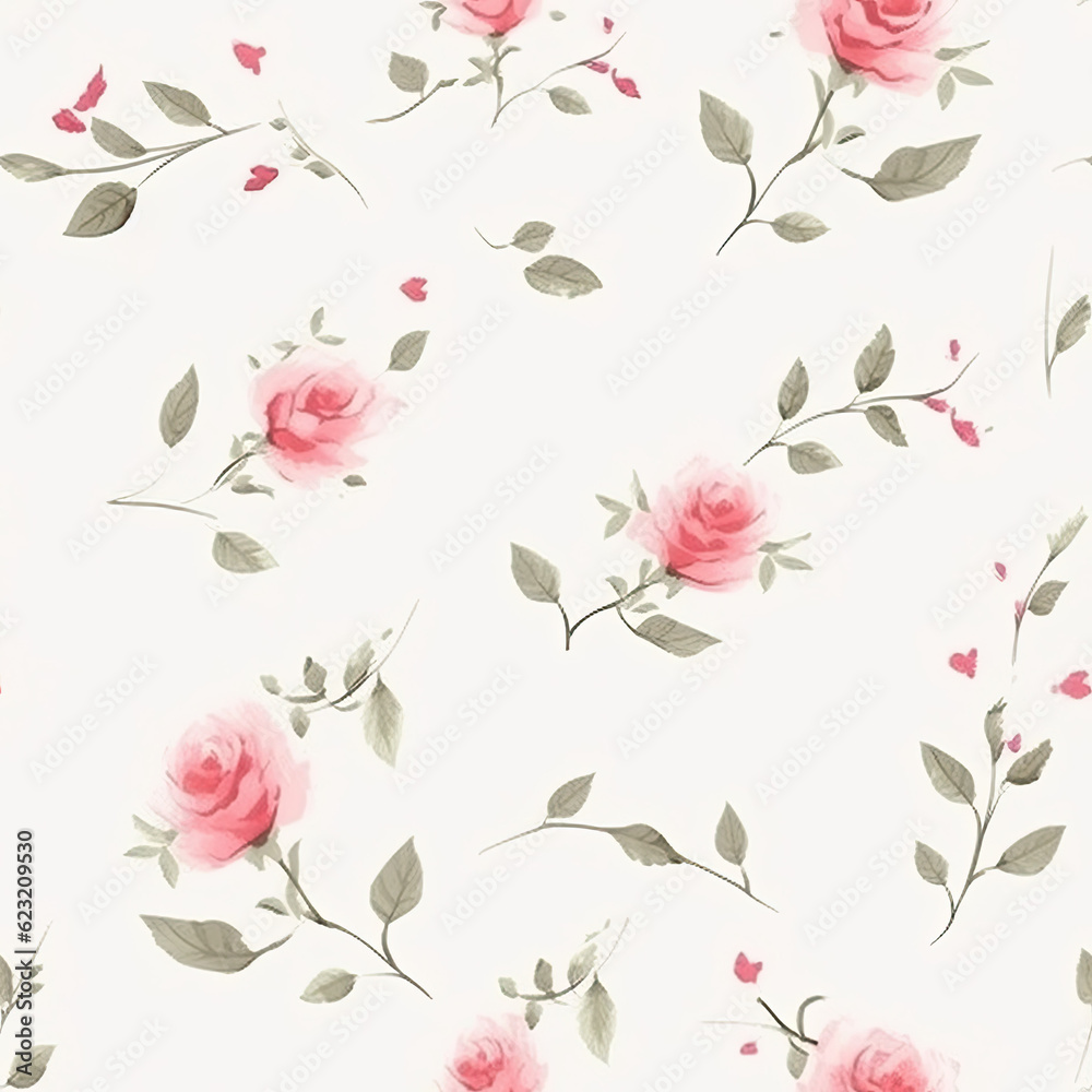 Small cute flowers seamless pattern background, floral background 