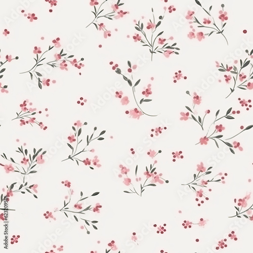 Small cute flowers seamless pattern background, floral background 