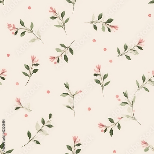 Small cute flowers seamless pattern background, floral background 