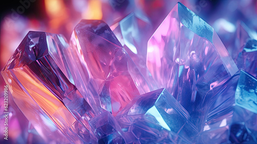 Wallpaper Mural Close up of a purple pink crystals Torontodigital.ca