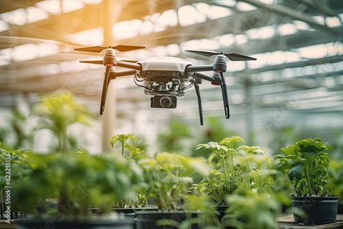 Drone monitoring crops and smart agriculture
