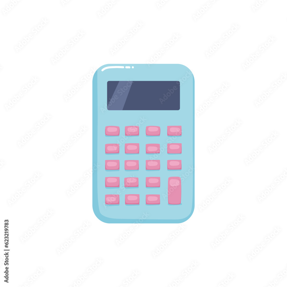 Calculator in childish style. Vector illustration. Calculator in childish style. Vector illustration.