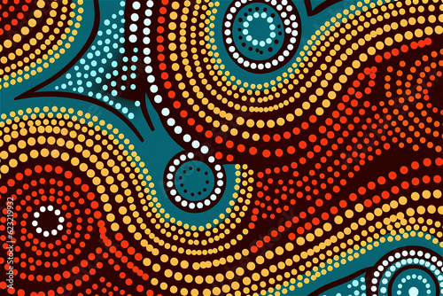 Tribal pattern of australian aboriginal