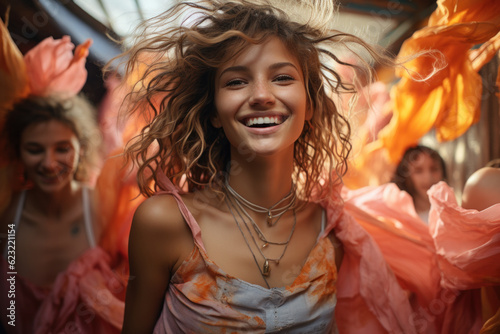 Teenage girl smiling