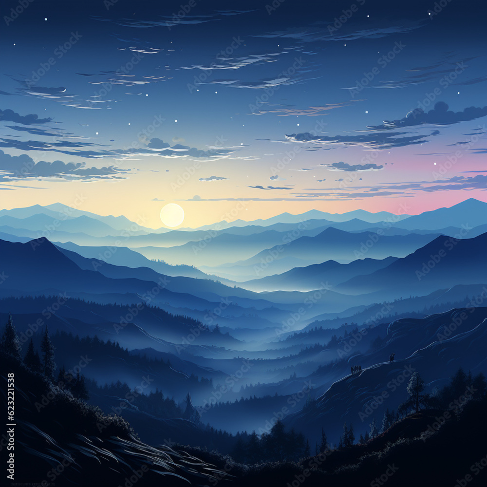 mountains in the morning mountains in the morning