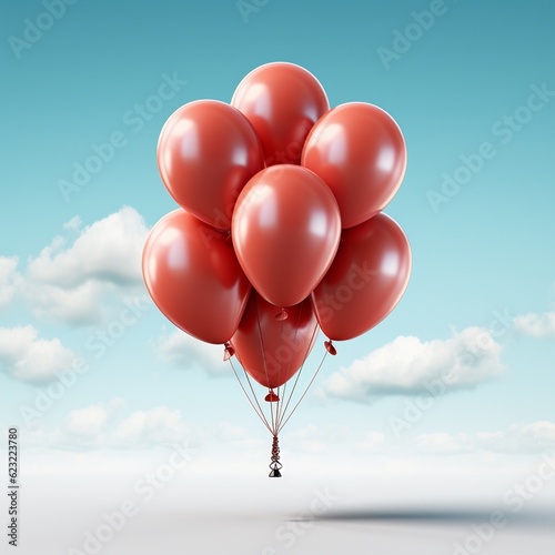 A floating balloon.