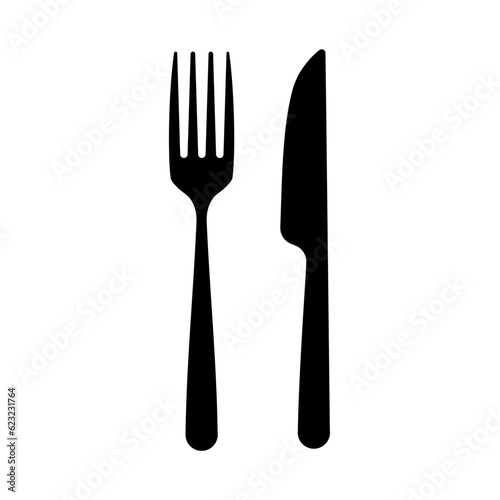 fork and knife - vector icon