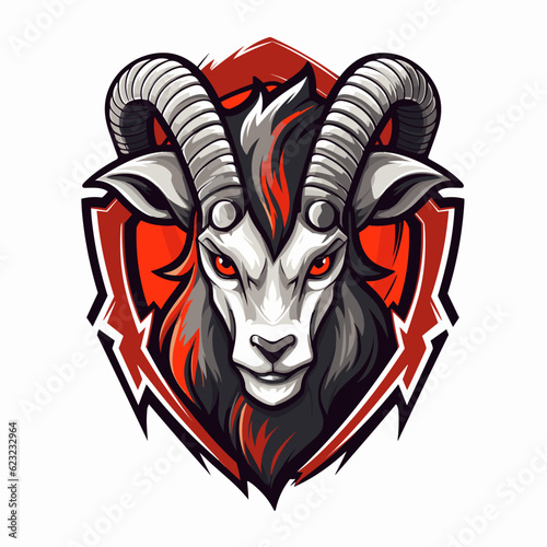 Esport vector logo sheep, sheep icon, sheep head, vector, sticker