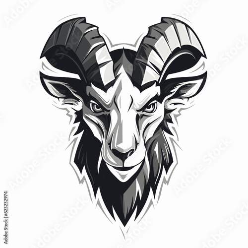 Esport vector logo sheep, sheep icon, sheep head, vector, sticker