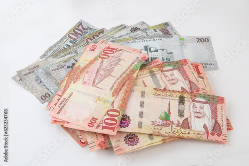 New Saudi Riyal Banknotes showing King Salman of Saudi Arabia photo
