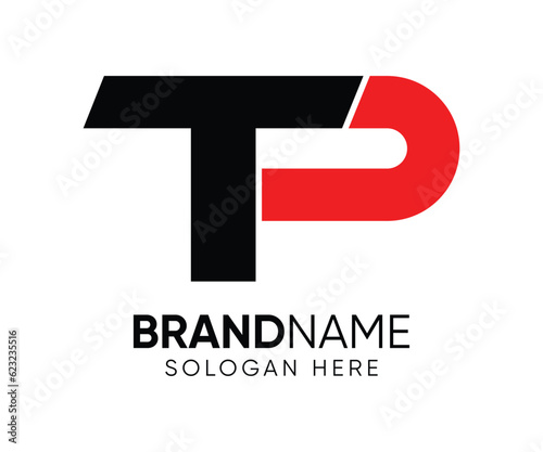 Free Download Initial T P letter logo design vector template - GFXLoad