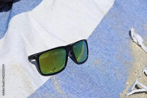 sunglasses on the beach