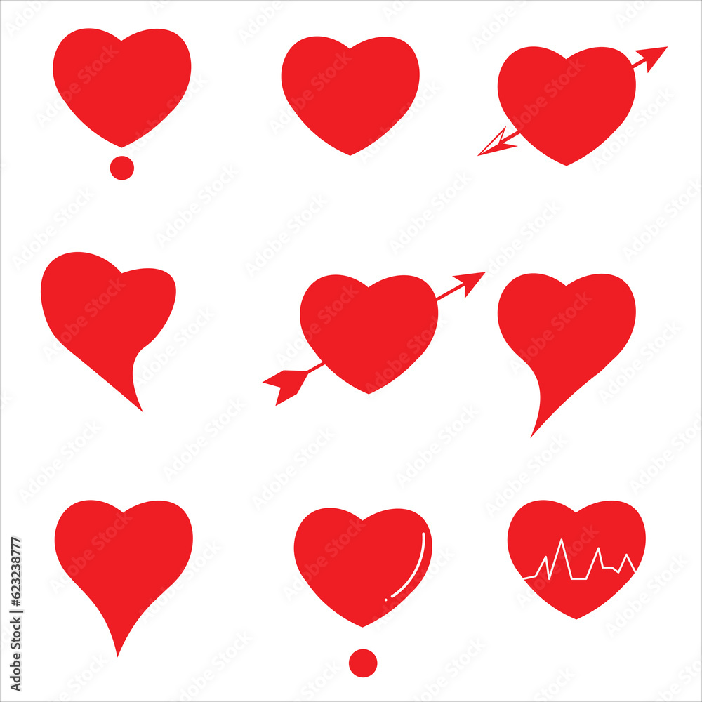 Hand drawn hearts. Design elements for Valentine's day. Hand drawn hearts. Design elements for Valentine's day.