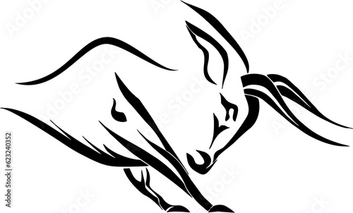 bull illustration of a tattoo