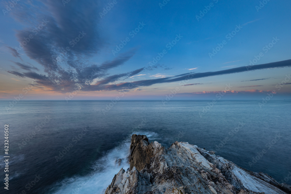 Fototapeta premium The sunsets on the Cantabrian coast of Spain are fabulous!