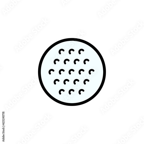 Abstract golfball icon photo