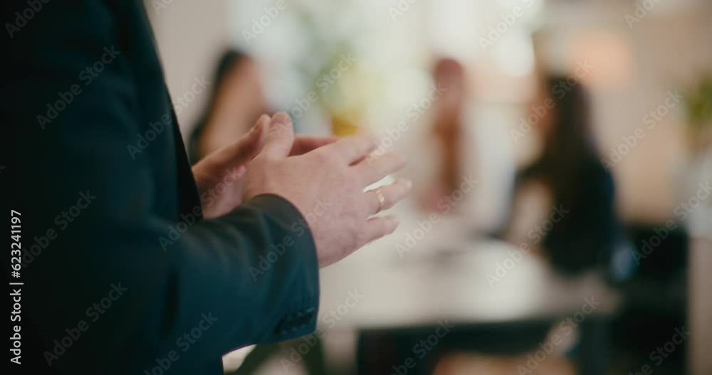 Hands of businessman gesturing in office. Hands of businessman gesturing in office.