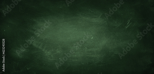 Green blackboard or chalkboard